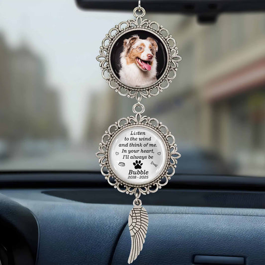 Listen To The Wind And Think Of Me, Angel Wing And Pendant Charm