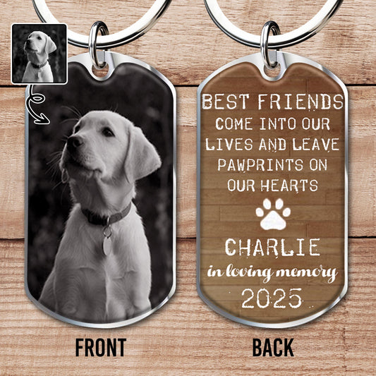 Best Friends Come Into Our Lives And Leave Pawprints On Our Hearts, Dog And Pawprints