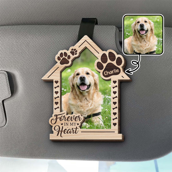 Forever In My Heart Dog House And Paw Design