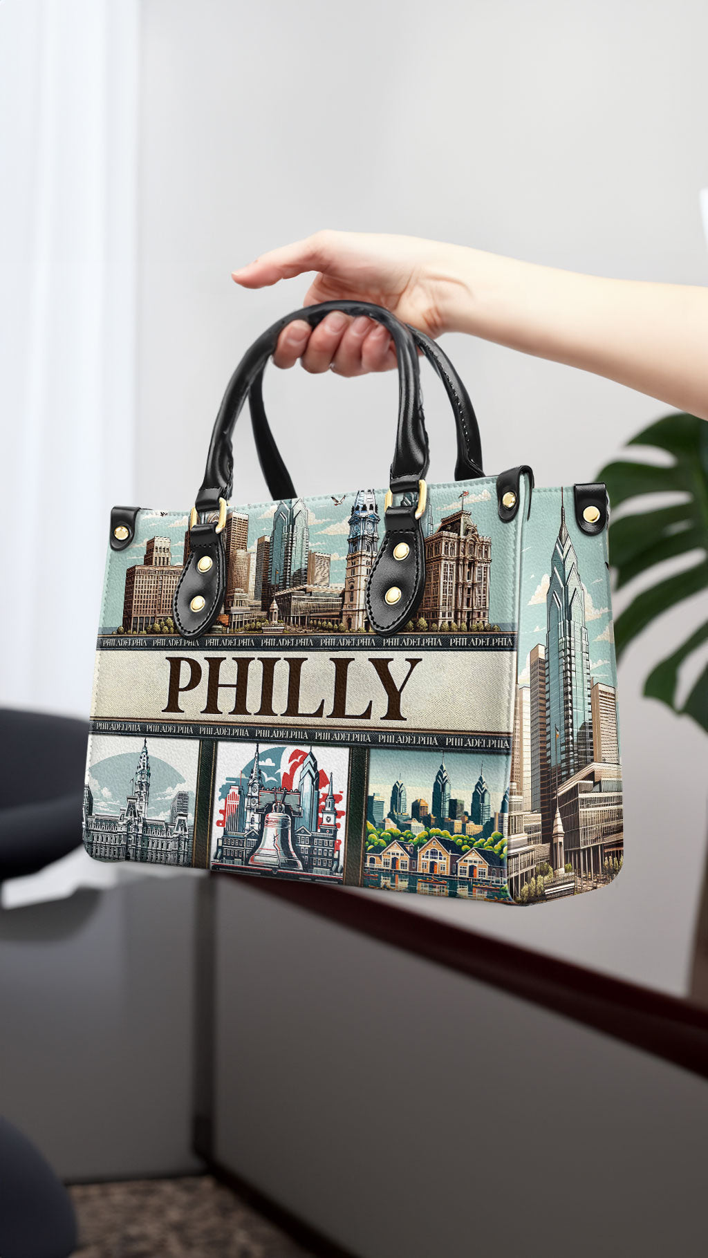 Philadelphia  - Leather Handbag - PHIL01
