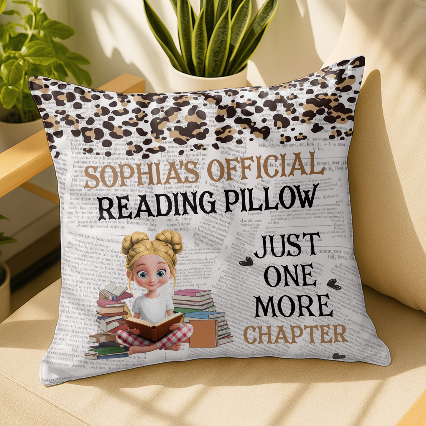 Official Reading Pillow, Just One More Chapter, Books