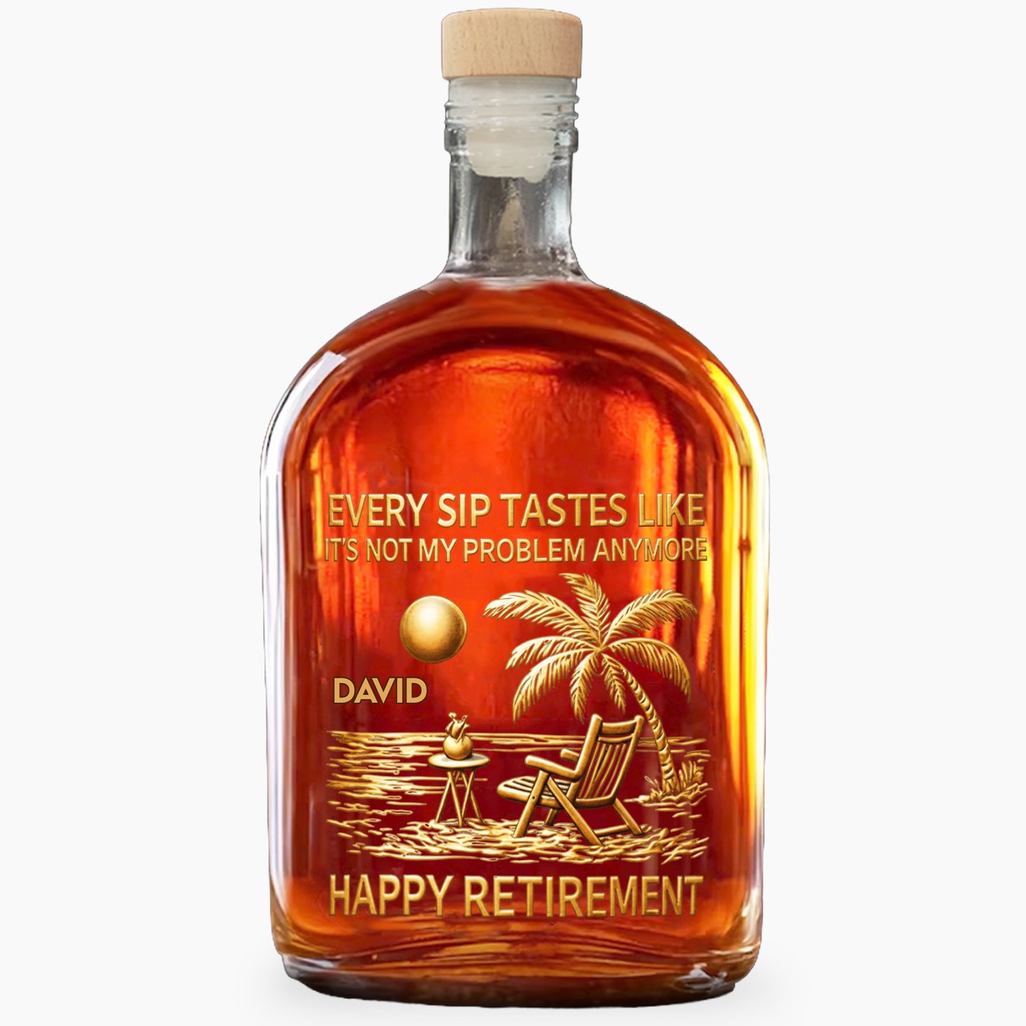 Every Sip Tastes Like Not My Problem Anymore, Palm Trees, Beach Chair