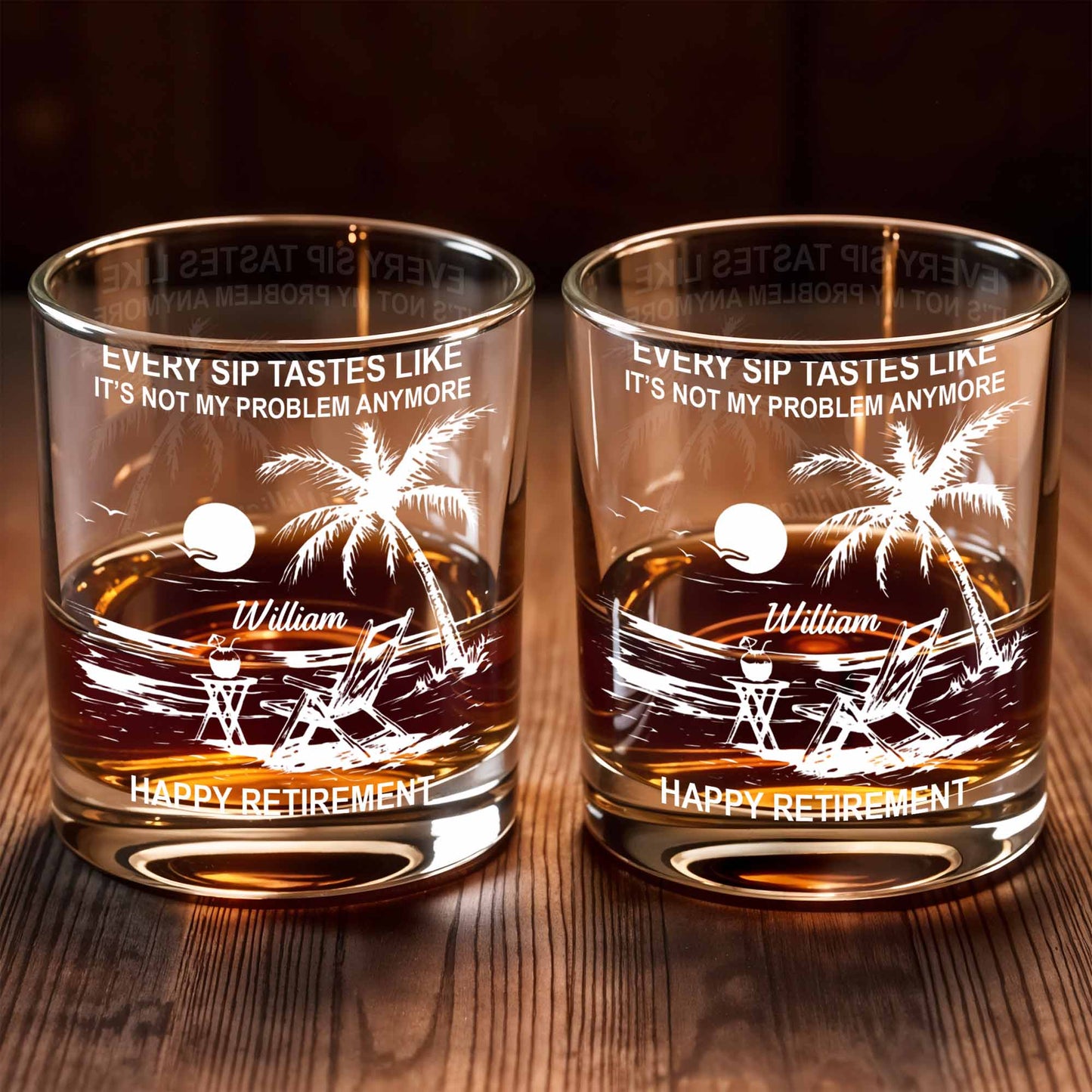 Every Sip Tastes Like Happy Retirement, Palm Trees And Beach Chair