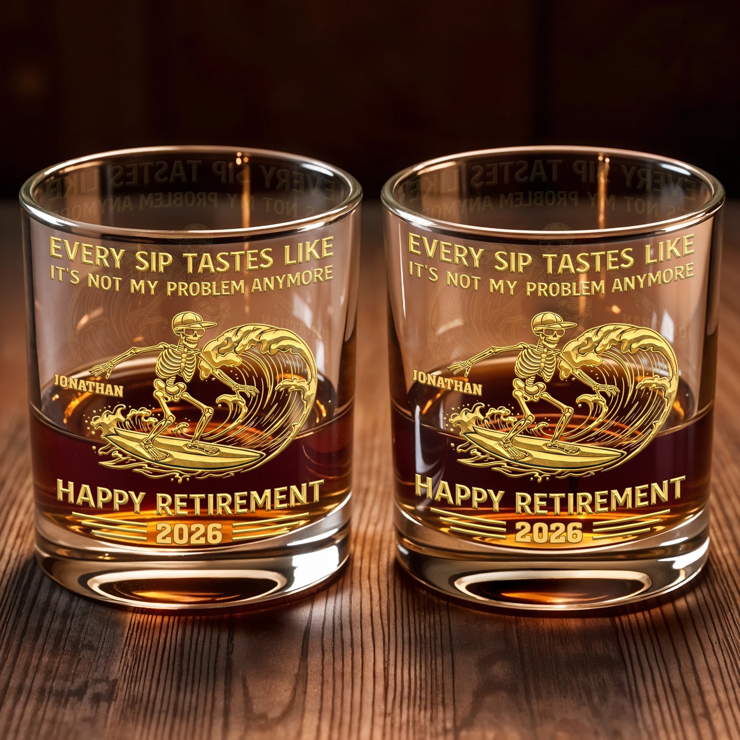 Every Sip Tastes Like It's Not My Problem Anymore, Skeleton and Wave