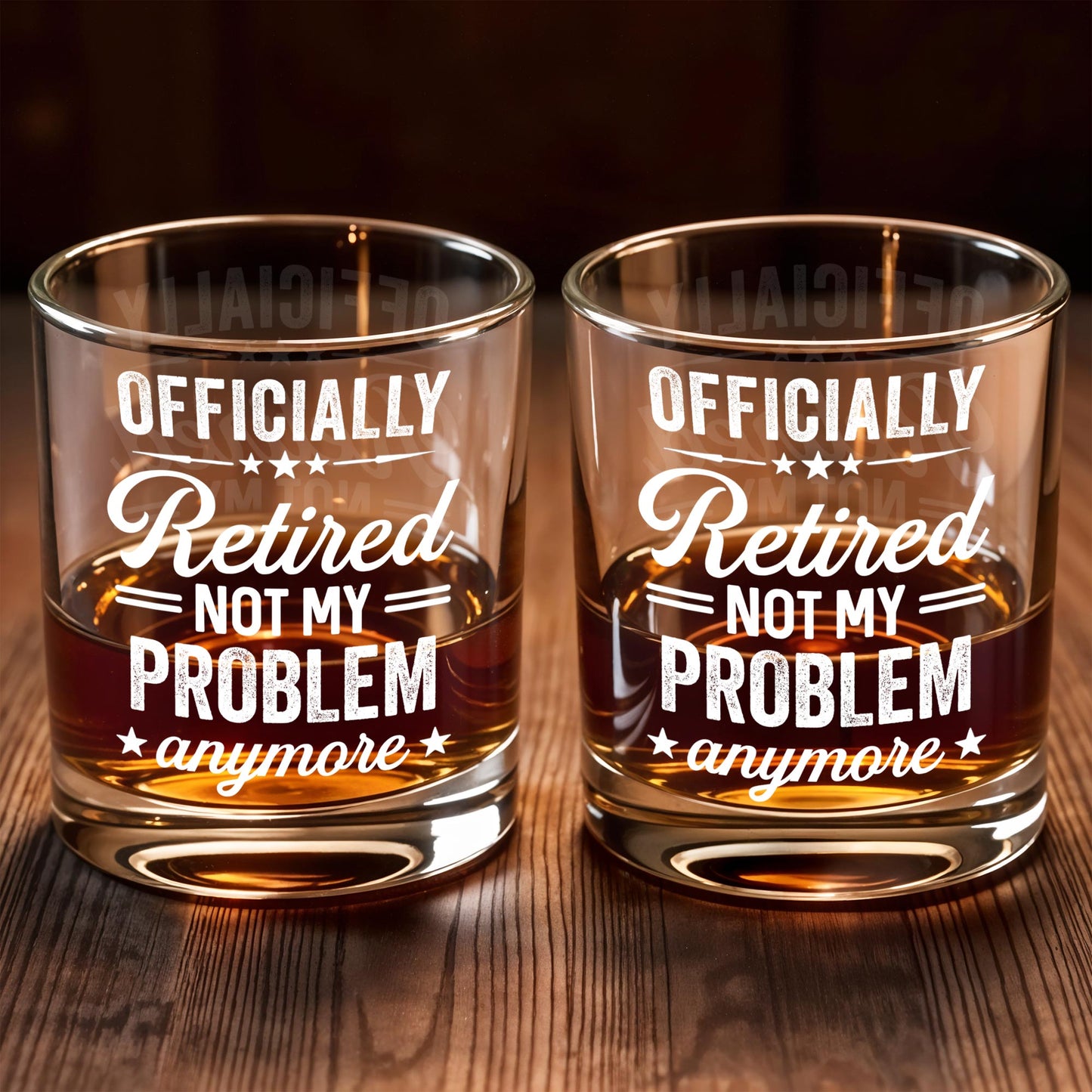 Officially Retired Not My Problem Anymore With Decorative Stars