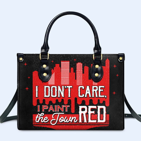 Red - Bespoke Leather Handbag - Red01