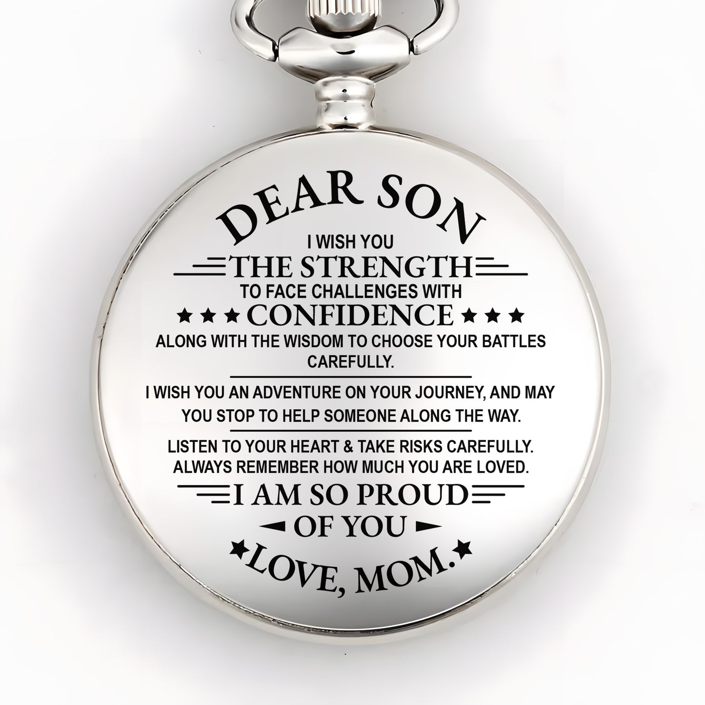 Dear Son, I Wish You Strength, Stars And Text