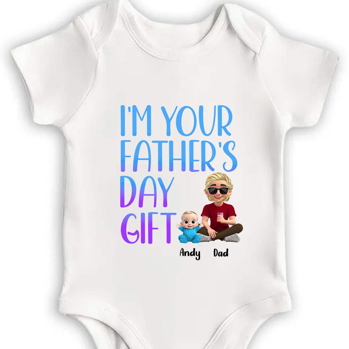I'm Your Father's Day Gift, Cartoon Characters