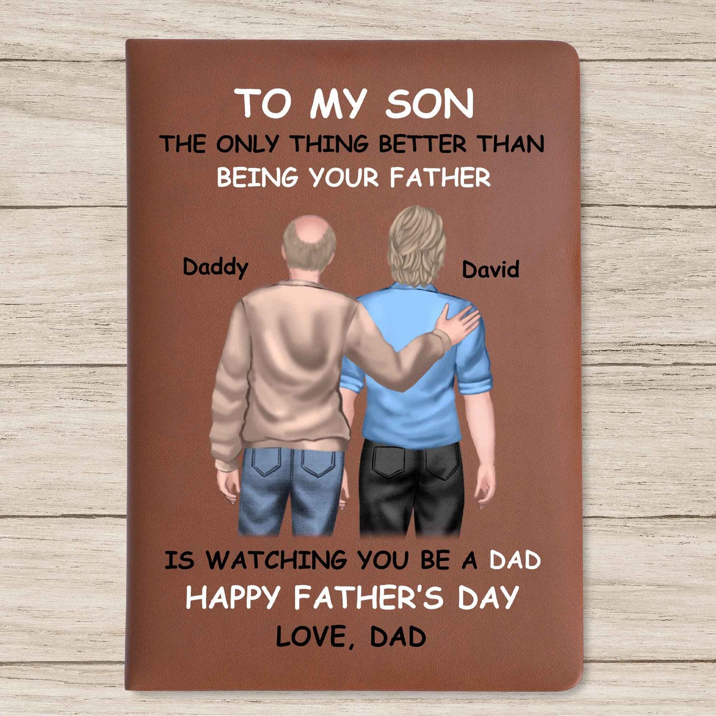 Watching You Be A Dad, Father And Son Standing Together