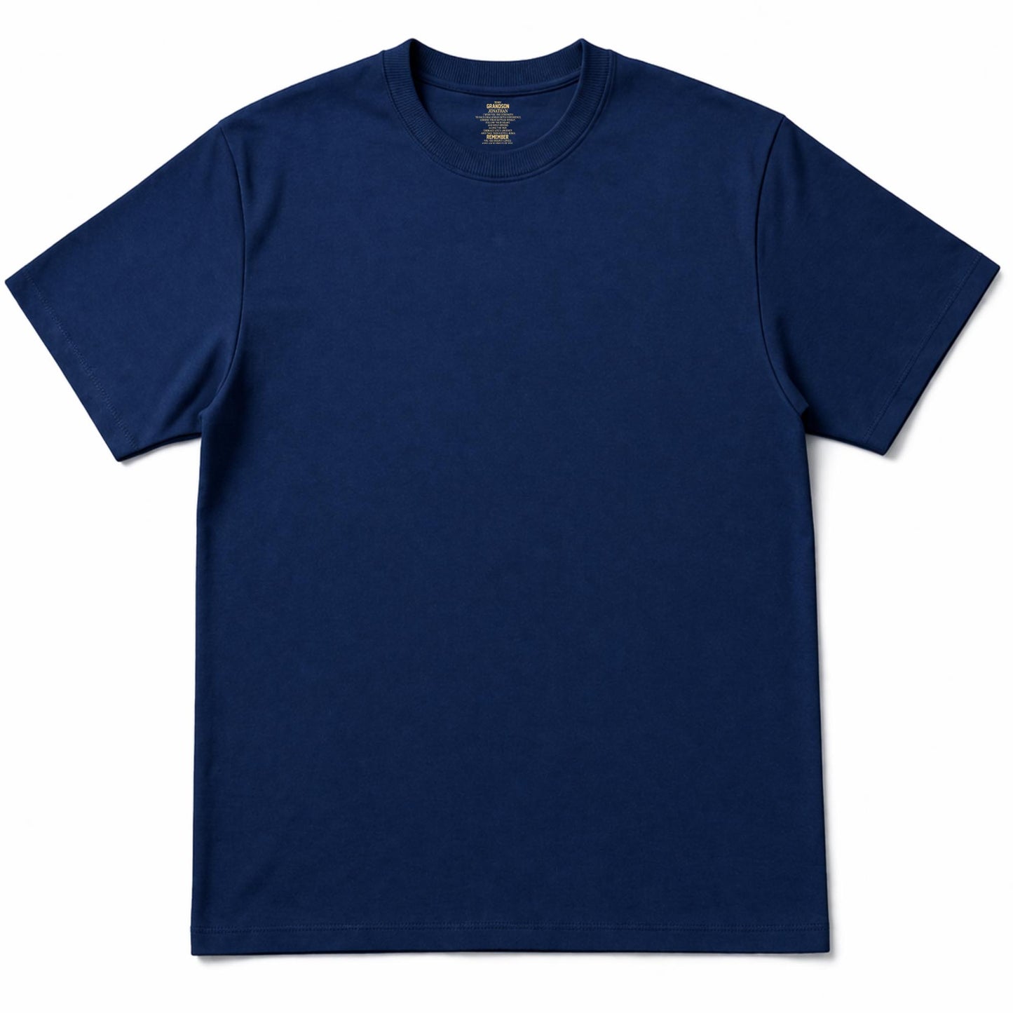 To My Grandson I Wish You The Strength Inspirational Message - Personalized Custom Inside Neck Print T-Shirt - GSN069_BCBAS
