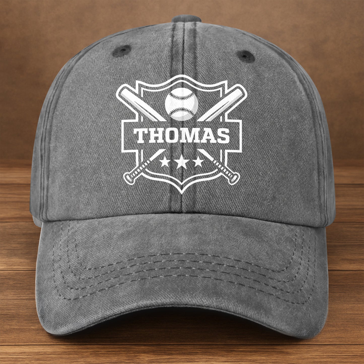 Custom Baseball And Bats Design Cap