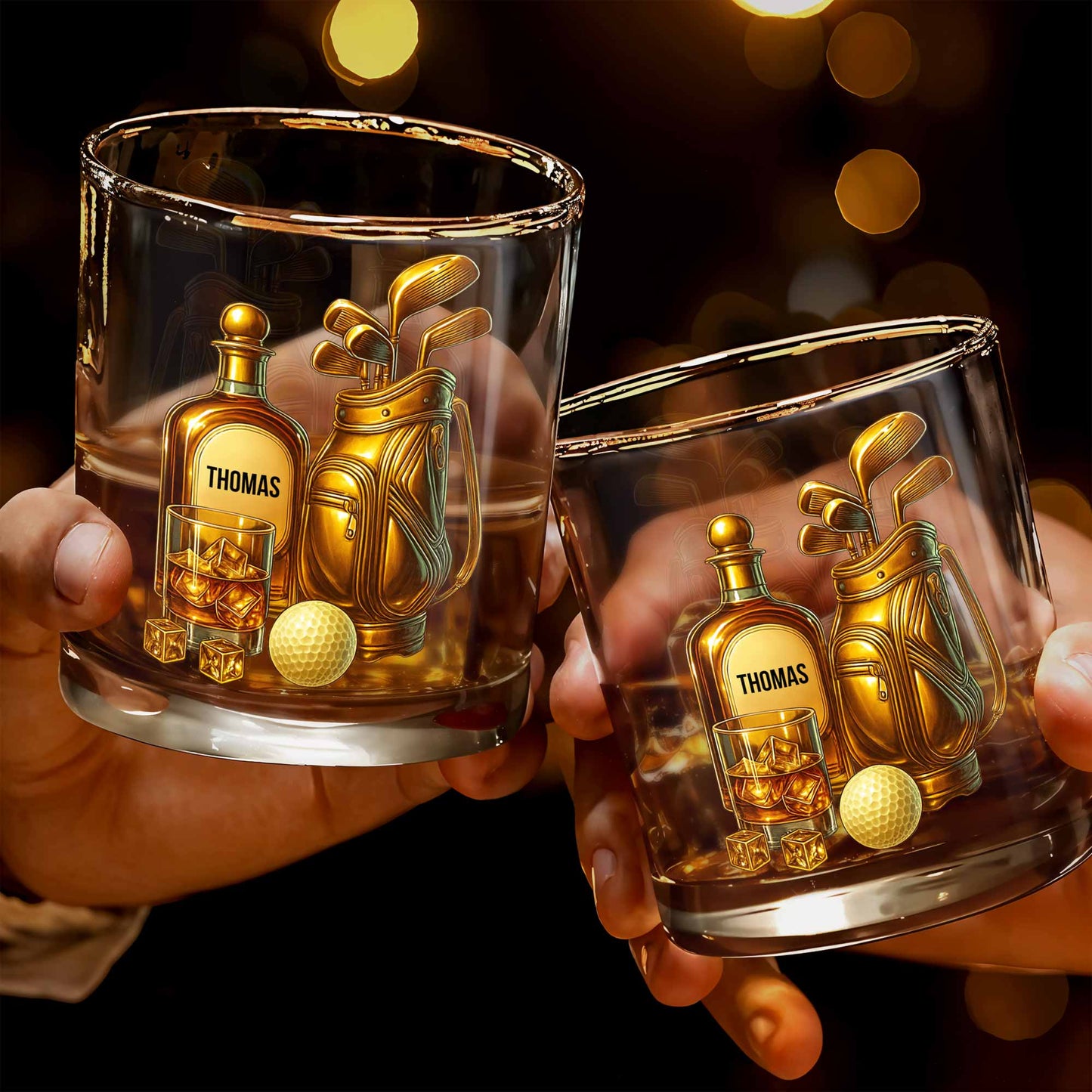 Celebrate Your Love For Golf With An Elegant Whiskey Glass
