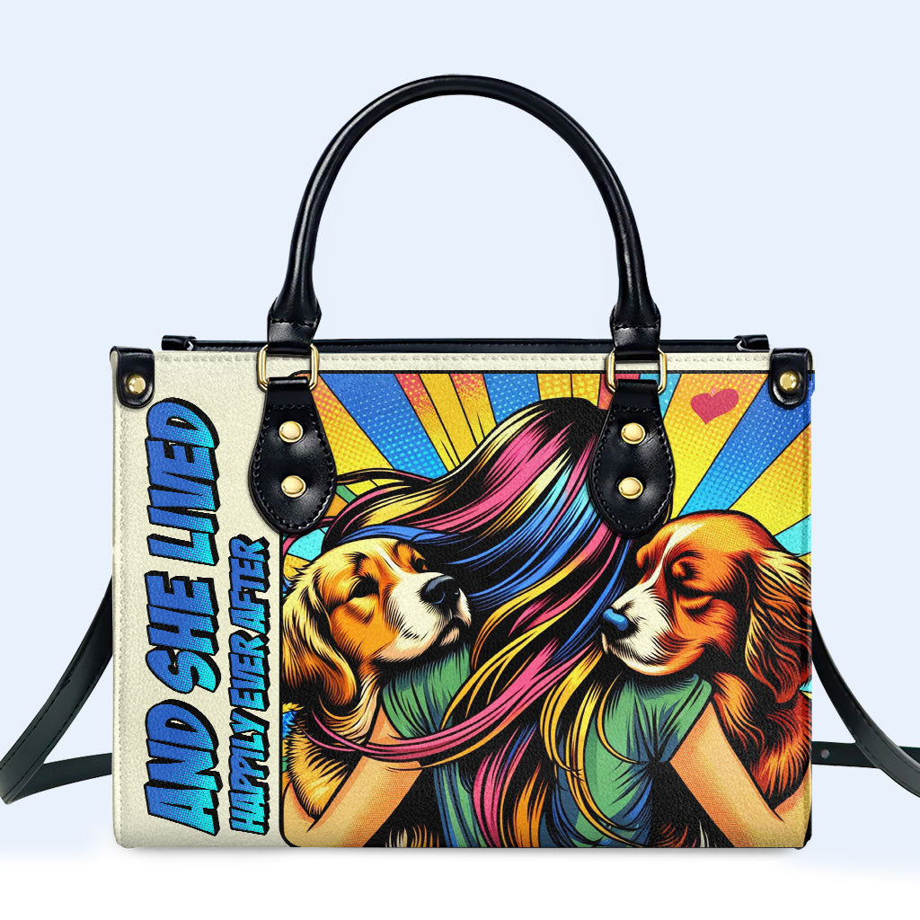 And She Lived Happily Ever After - Bespoke Leather Handbag For Dog Lovers - LL05