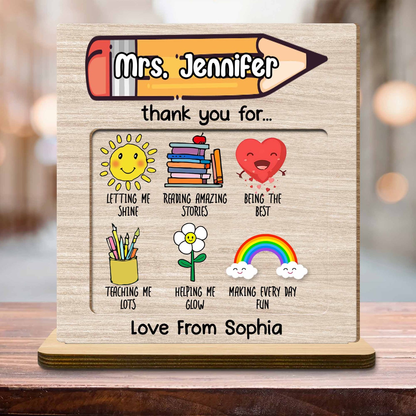 Thank You For Letting Me Shine, Teacher Appreciation Plaque