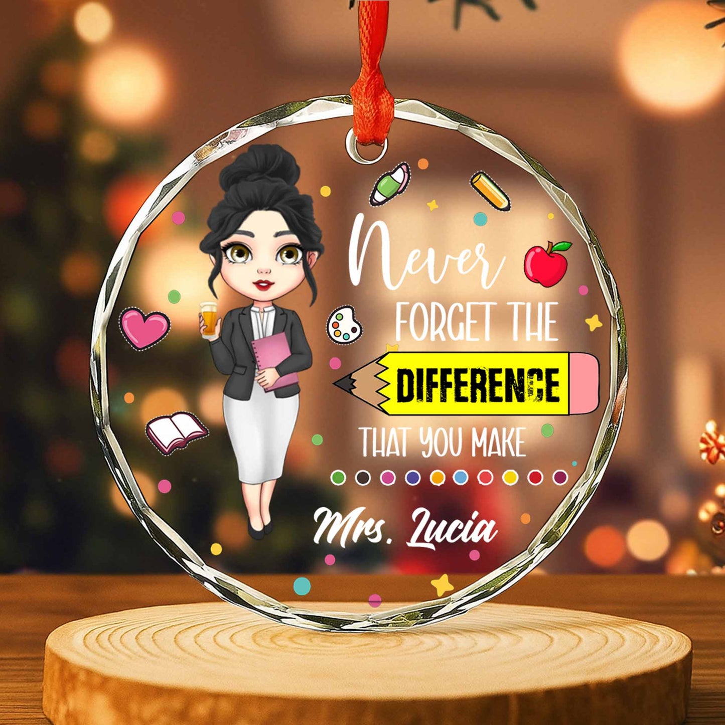 Never Forget The Difference You Make, Apple, Book, Coffee Cup