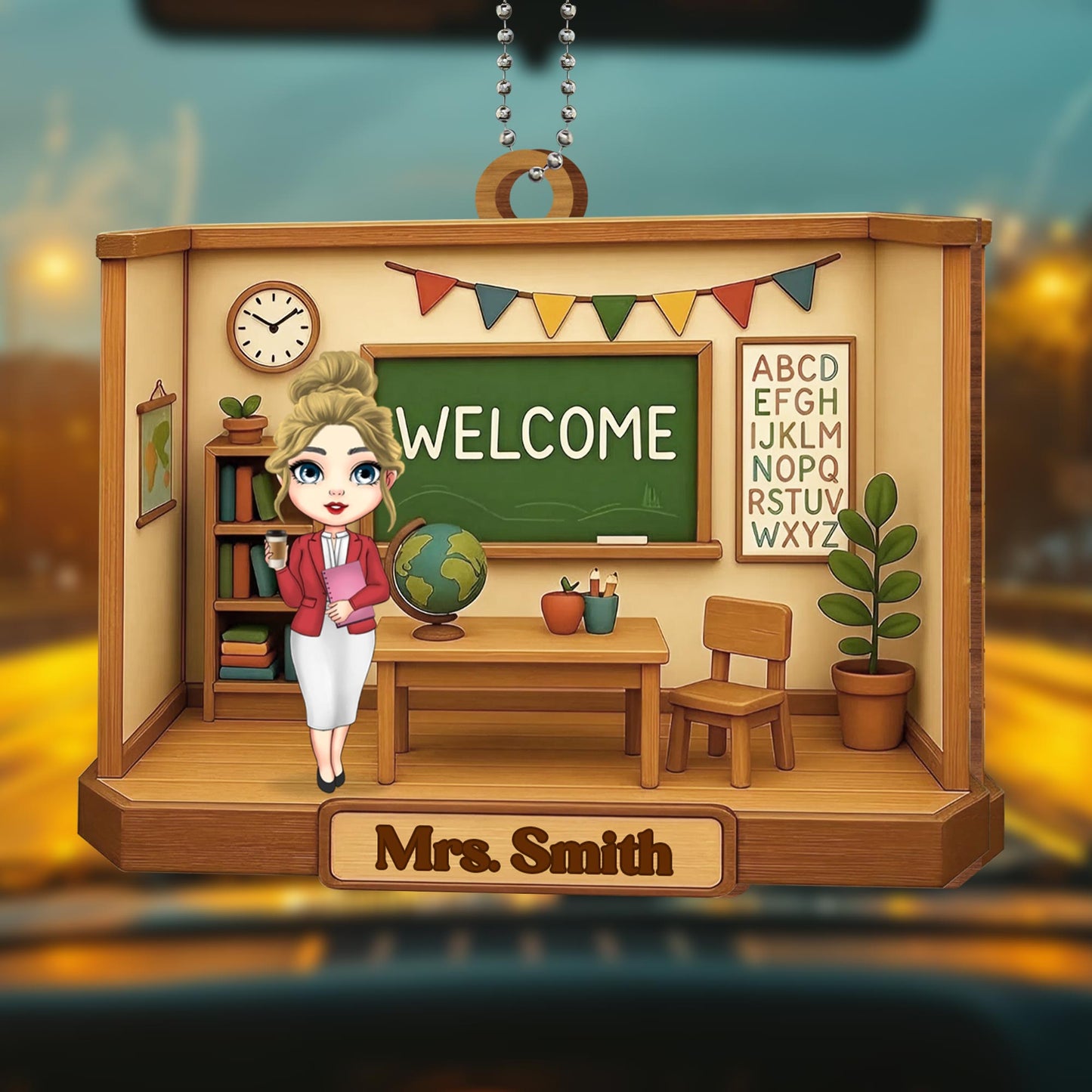 Welcome Teacher's Classroom Hanging Ornament