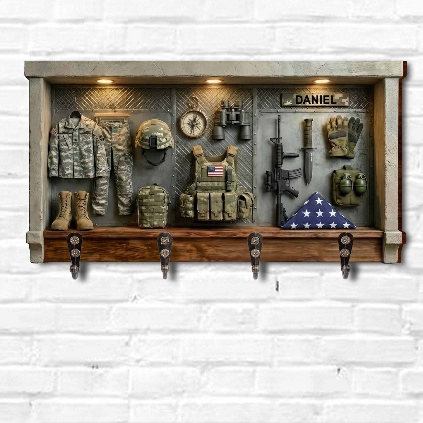 A Hero's Journey Military Uniform And Tactical Gear Personalized Key Holder