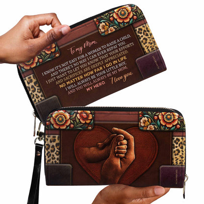 My Mom My Hero - Leather Wallet - WLMES01