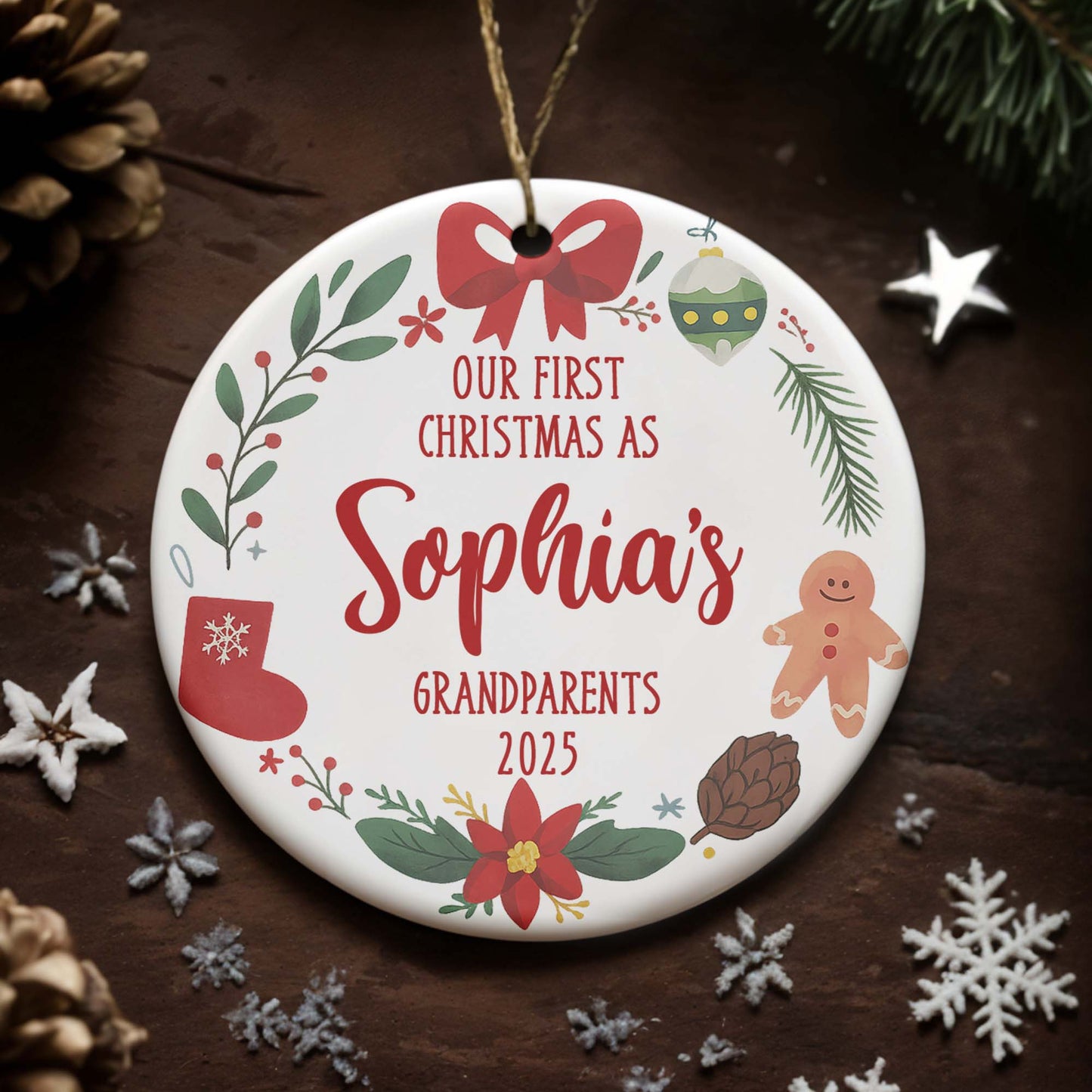 Our First Christmas As Grandparents With Festive Decor