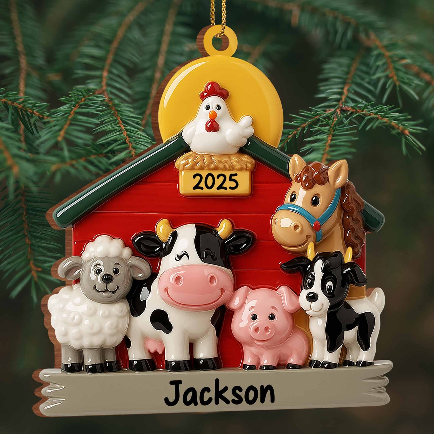Celebrate With Our Charming Farm Animal Ornaments