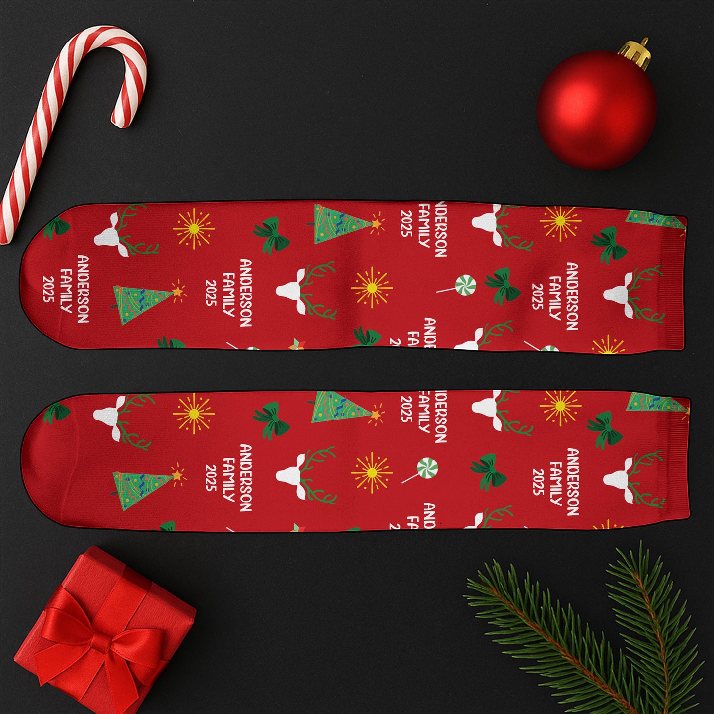 Celebrate Festive Spirit With Christmas Trees And Reindeer