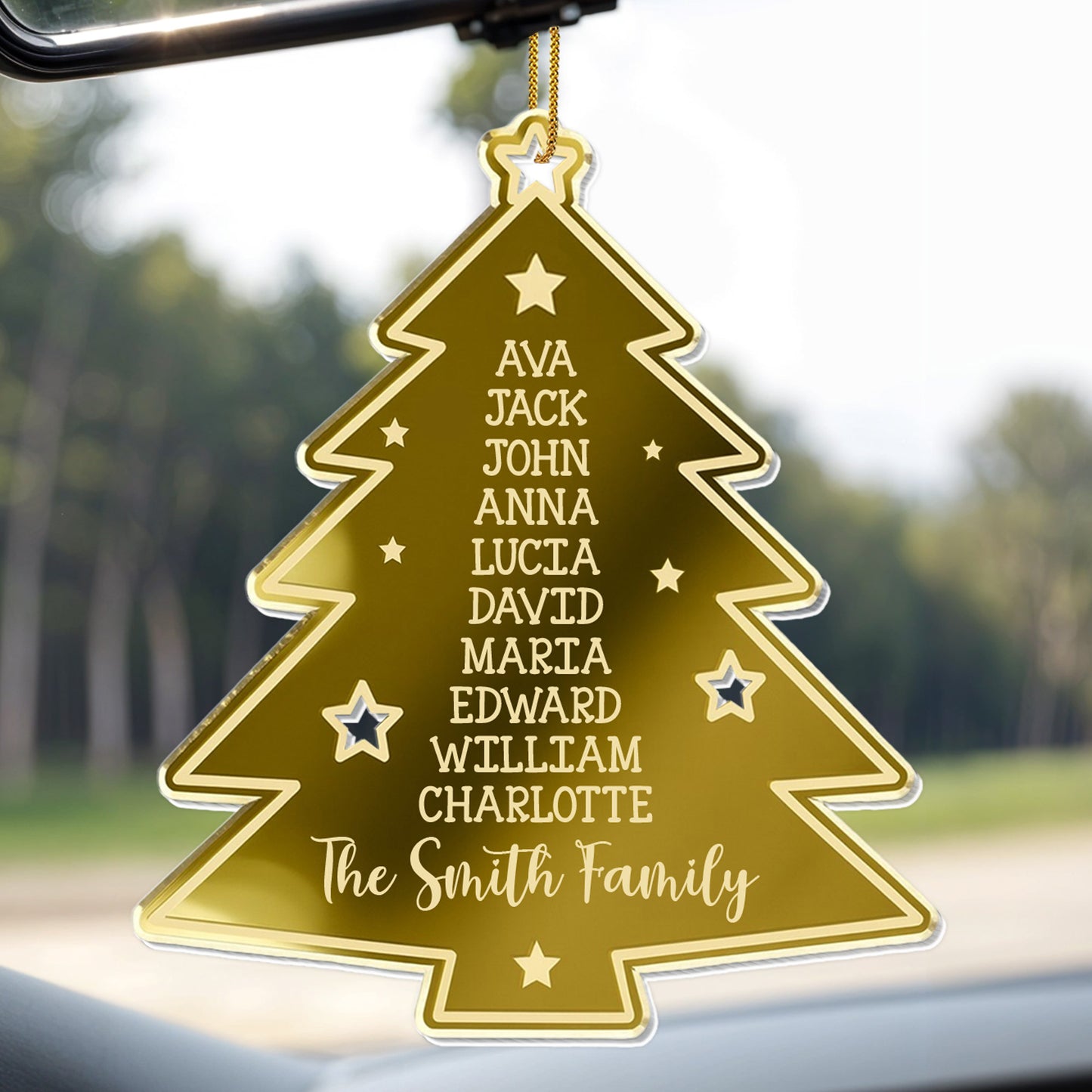 Merry Christmas Bright and Merry Christmas Tree - Personalized Custom Acrylic Ornament, Christmas Gift - XMAS092_ACO