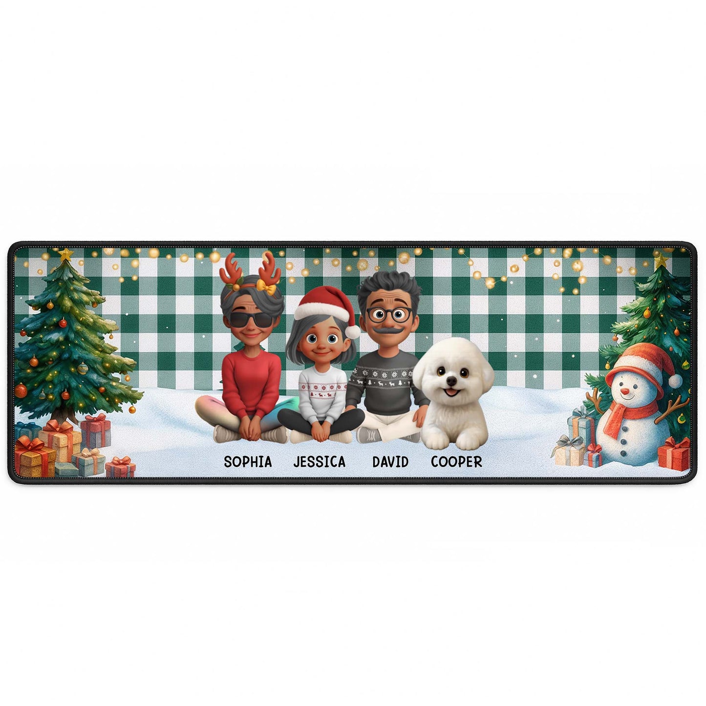 Capture Holiday Memories, Christmas Presents Snowman And Tree