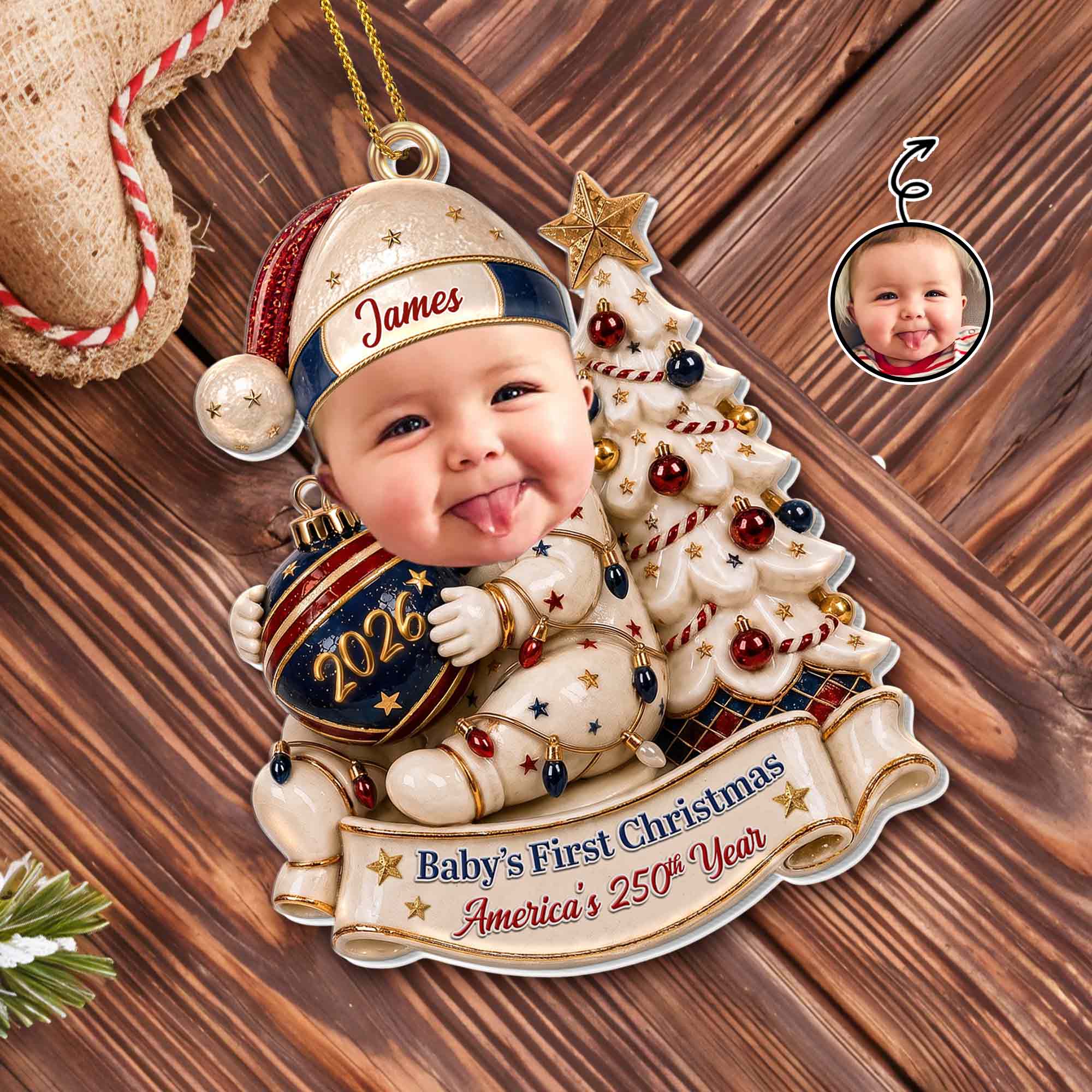 Baby's First Christmas, Acrylic Ornament, Gift For New Parents