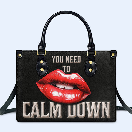 Calm Down - Bespoke Leather Handbag - calmdown03