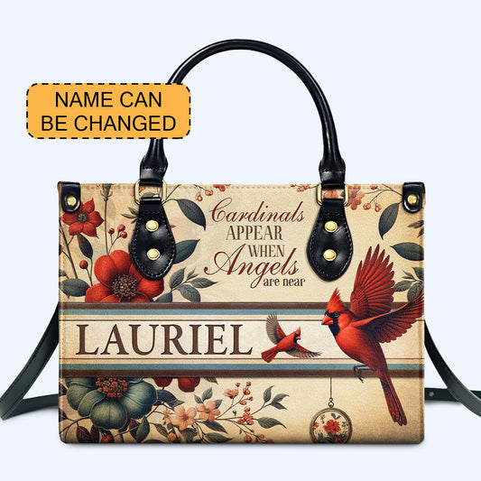 Angels Are Near- Cardinal- Personalized Leather Handbag - cdn_angel_2 ag22