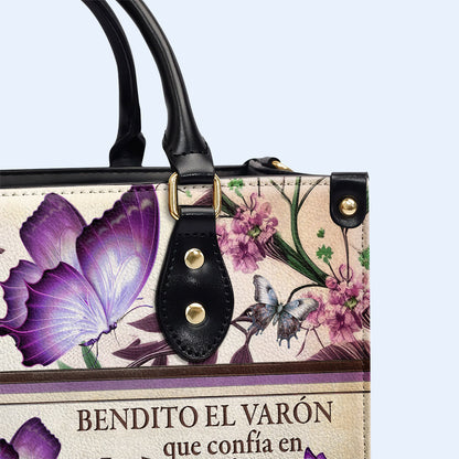 Bendito - Butterfly - Personalized Leather Handbag - god_told_me_es_2
