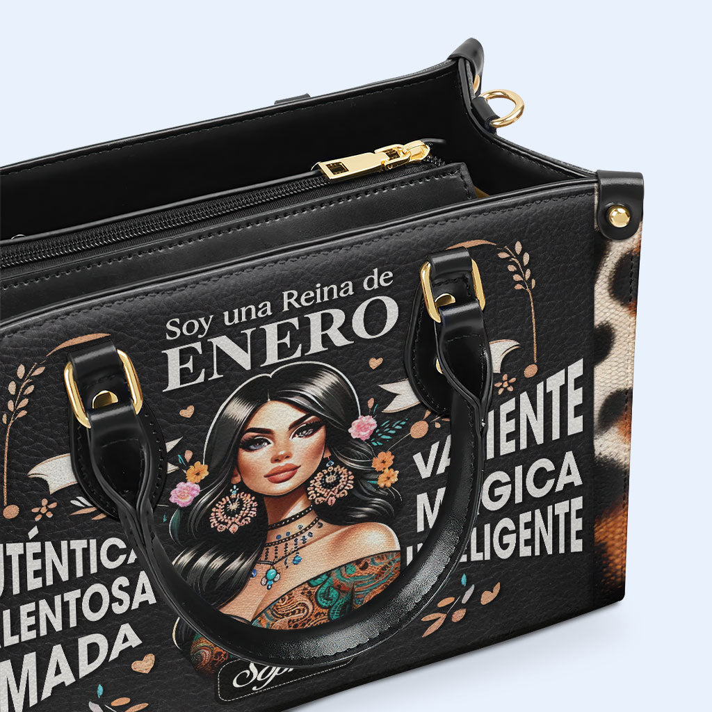 Soy Una Reina - Personalized Leather Handbag - HG04