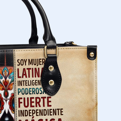 Soy Mujer Latina - Personalized Leather Handbag - HG23