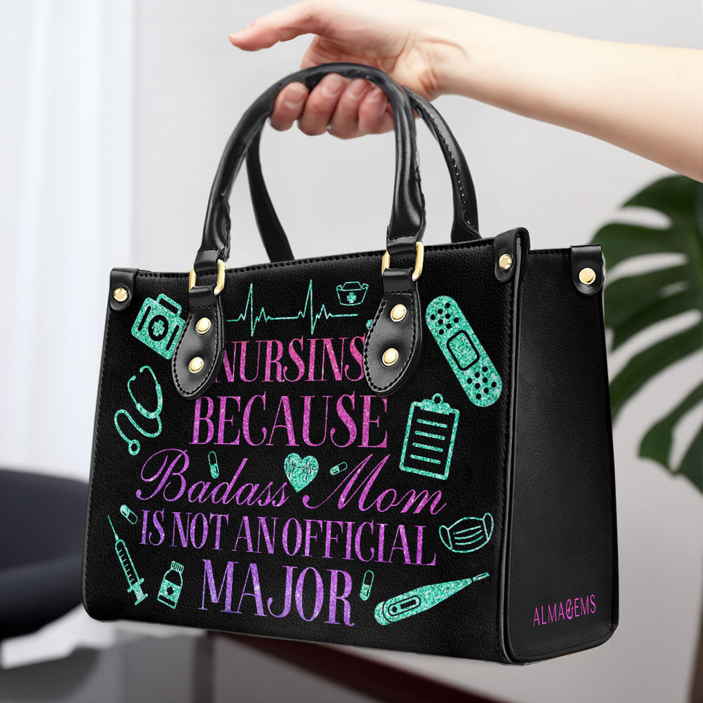 Nurse 01 - Personalized Custom Leather Handbag - nurse01