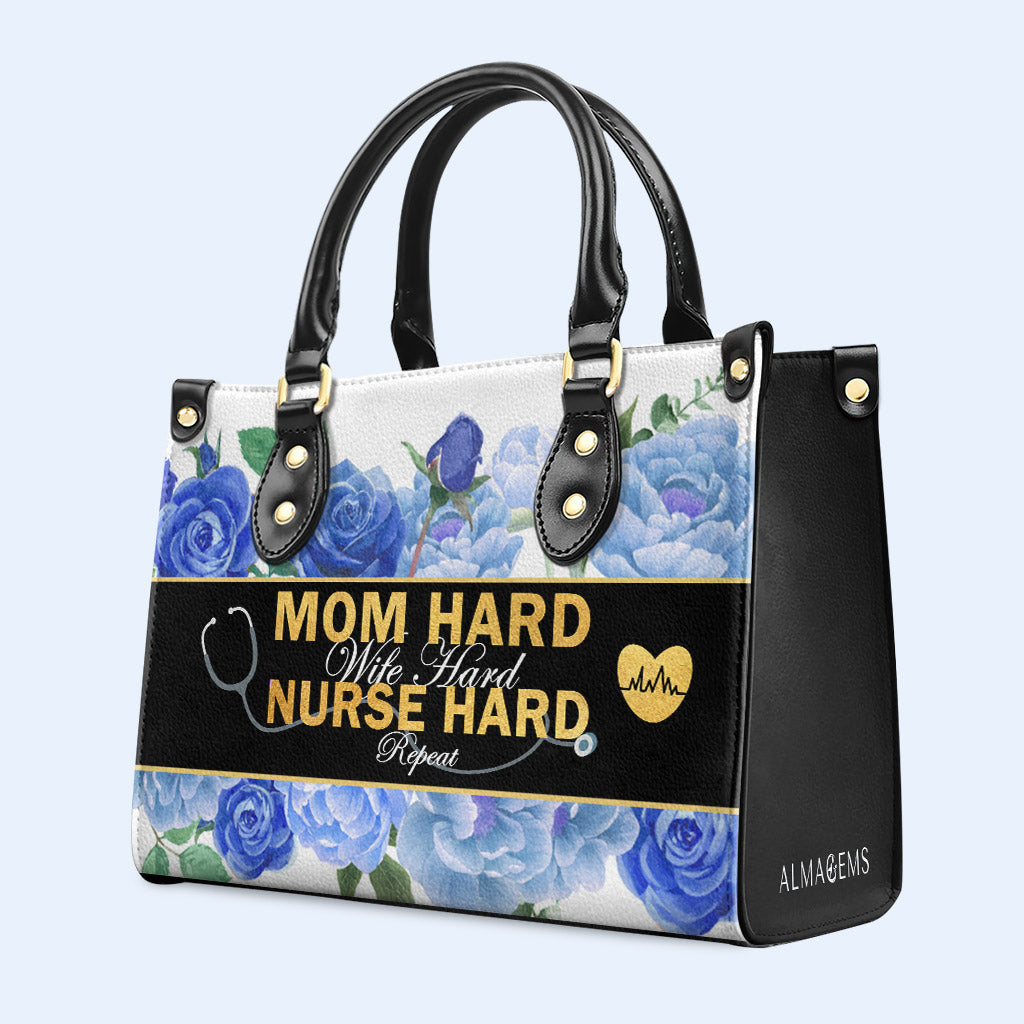 Nurse 02 - Personalized Custom Leather Handbag - nurse02