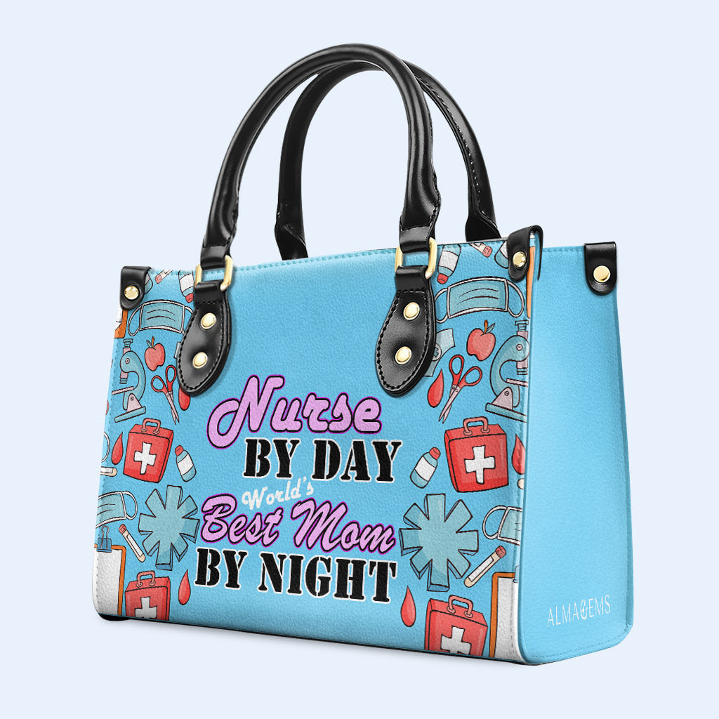 Nurse 04 - Personalized Custom Leather Handbag - nurse04