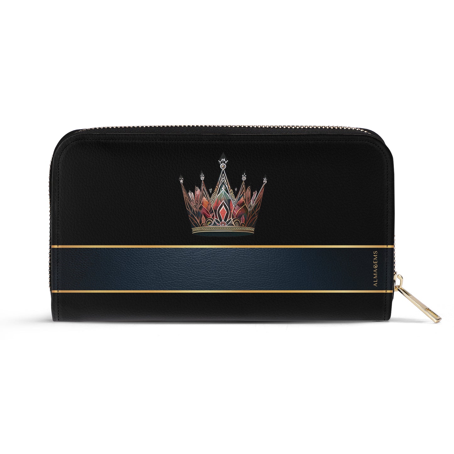 Queen Black - New - Leather Wallet - queen02blackWL