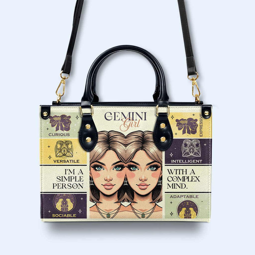 Gemini Girl 01 - Bespoke Leather Handbag - z_gem01