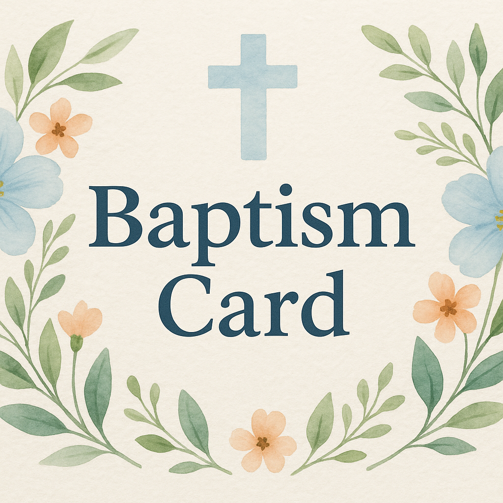 Express Your Faith: What to Write in a Baptism Card That They'll Treasure Forever