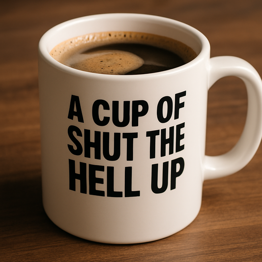 How About a Cup of Shut the Hell Up? The Boldest Personalized Gift with a Smile