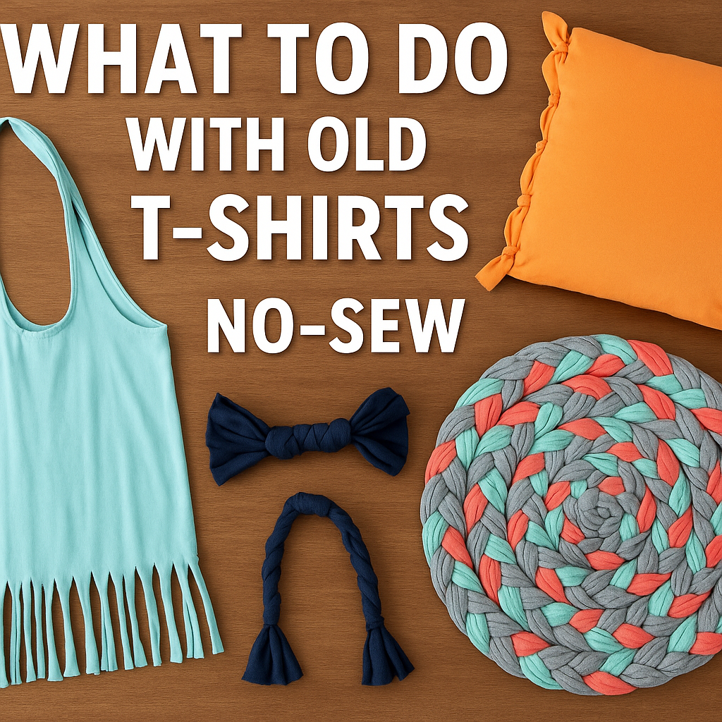 Upcycle Your Memories: What to Do with Old T-Shirts No Sew