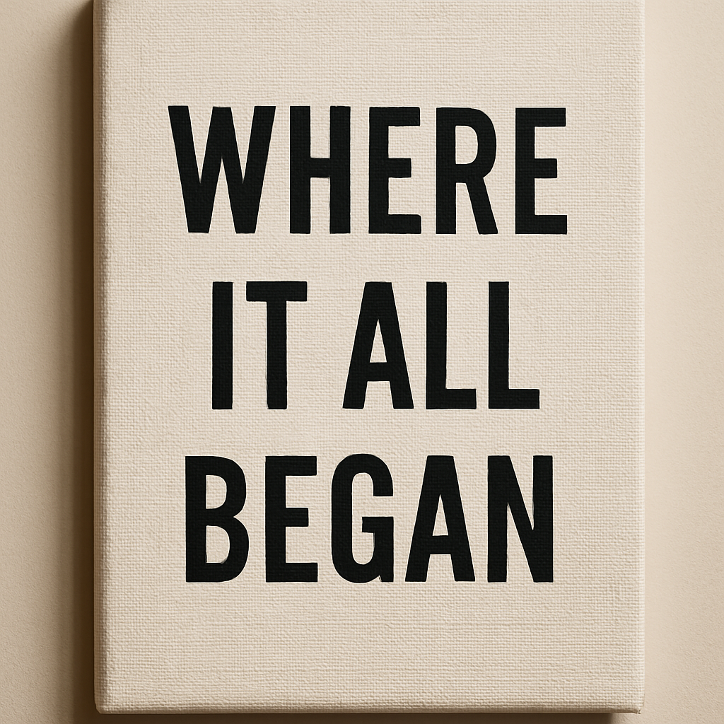 Map Your Love Story: The Magic of a "Where It All Began" Canvas