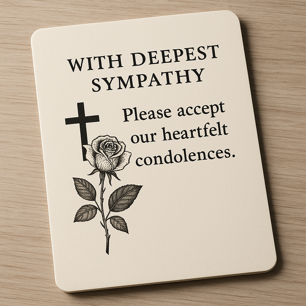 Struggling with What to Write on a Funeral Card? Here’s How to Say It ...