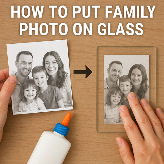 A Modern Masterpiece: How to Put a Family Photo on Glass (The Easy & Beautiful Way!)