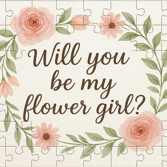 The Sweetest Proposal: Asking with a "Will You Be My Flower Girl" Puzzle