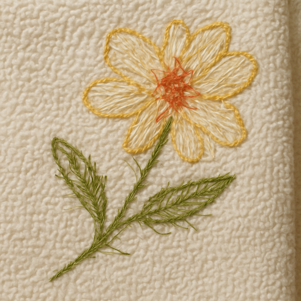 A Look Behind the Scenes: What Does the Back of an Embroidered Towel Look Like?