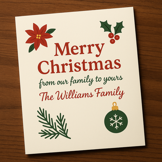 From Our Family to Yours: How to Sign a Christmas Card from a Family