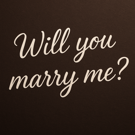 A Big Question Deserves a Big Statement: Proposing with "Will You Marry Me" Banners