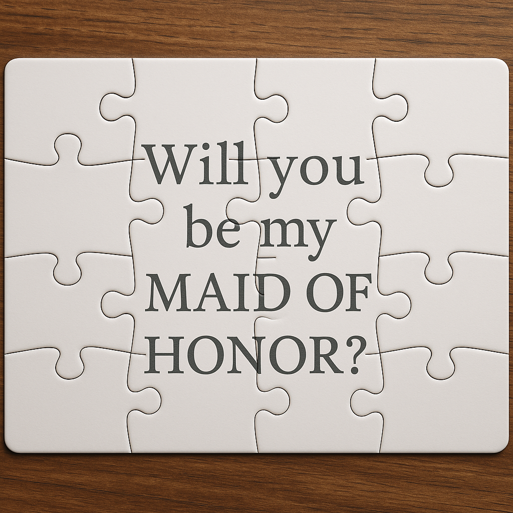 Putting the Pieces Together for Your Big Day: The "Will You Be My Maid of Honor" Puzzle