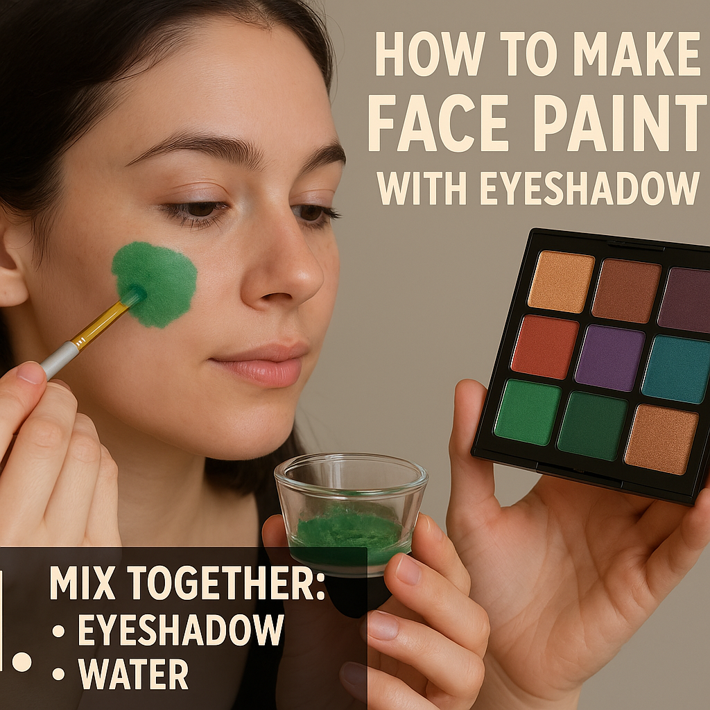 DIY Beauty: How to Make Face Paint with Eyeshadow for Parties & Play